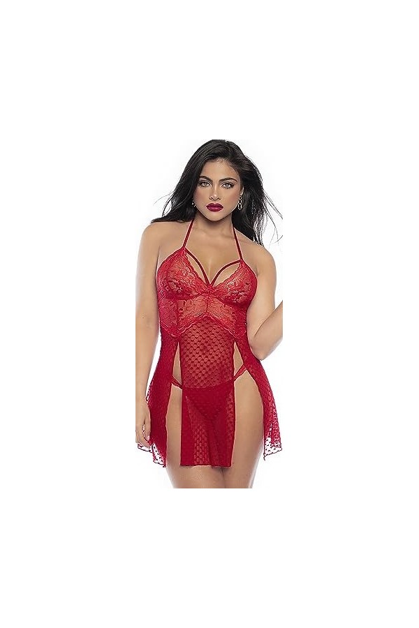 Mapalé by Espiral Babydoll 7506 pour femme, Rouge, Large-X-Large