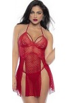 Mapalé by Espiral Babydoll 7506 pour femme, Rouge, Large-X-Large