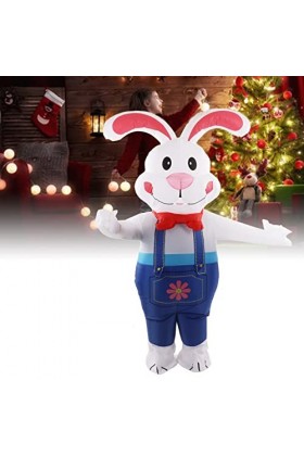 Shipenophy Lapin de Pâques Blow Up, décoration Gonflable de Pâques légère et imperméable pour Halloween