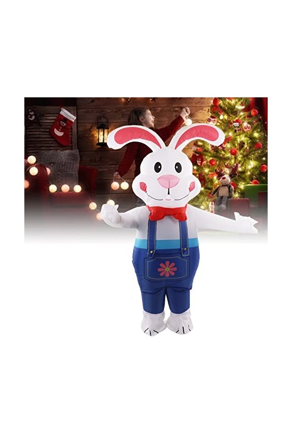 Shipenophy Lapin de Pâques Blow Up, décoration Gonflable de Pâques légère et imperméable pour Halloween