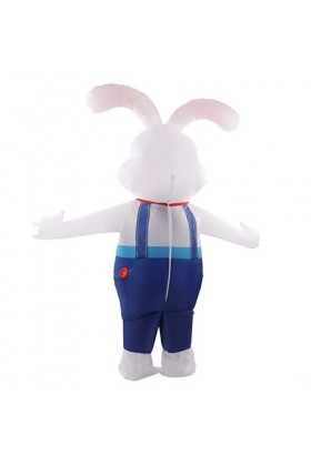 Lapin Gonflable de Pâques, Confortable à Porter Costume de Lapin Gonflable Coutures Renforcées Imperméables Tissu Polyester 1