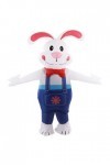 Changor Lapin Gonflable de Pâques, Costume de Lapin Gonflable en Tissu Polyester 190T Imperméable Confortable à Porter Léger 
