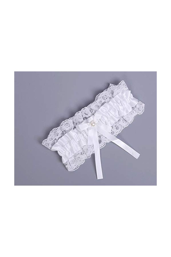 Jarretière personnalisée Pretty Little Gifts, Jambes de mariée Sexy avec jarretière en Dentelle-Blanc, Cadeaux de Mariage pou