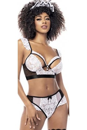 Mapalé by Espiral 6484 French Maid 3 pièces L/XL Ensemble de Lingerie, comme sur limage, X-Large Femme