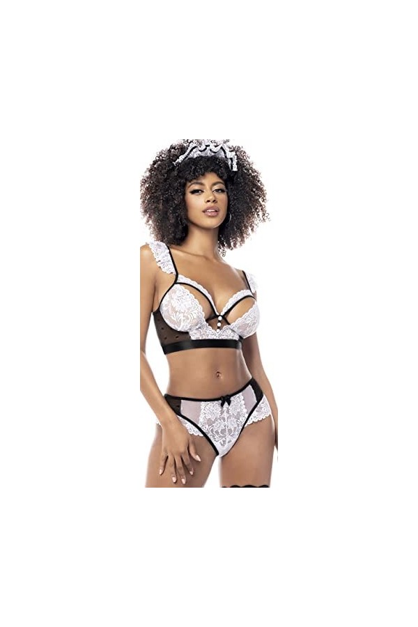 Mapalé by Espiral 6484 French Maid 3 pièces L/XL Ensemble de Lingerie, comme sur limage, X-Large Femme