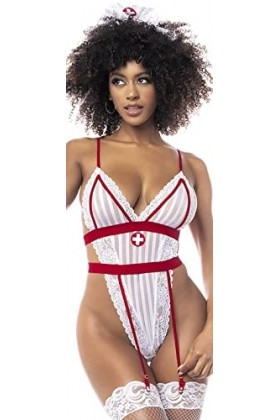 Mapalé by Espiral 6486 infirmière 2 pièces S/M Ensemble de Lingerie, comme sur la Photo, S-M Femme
