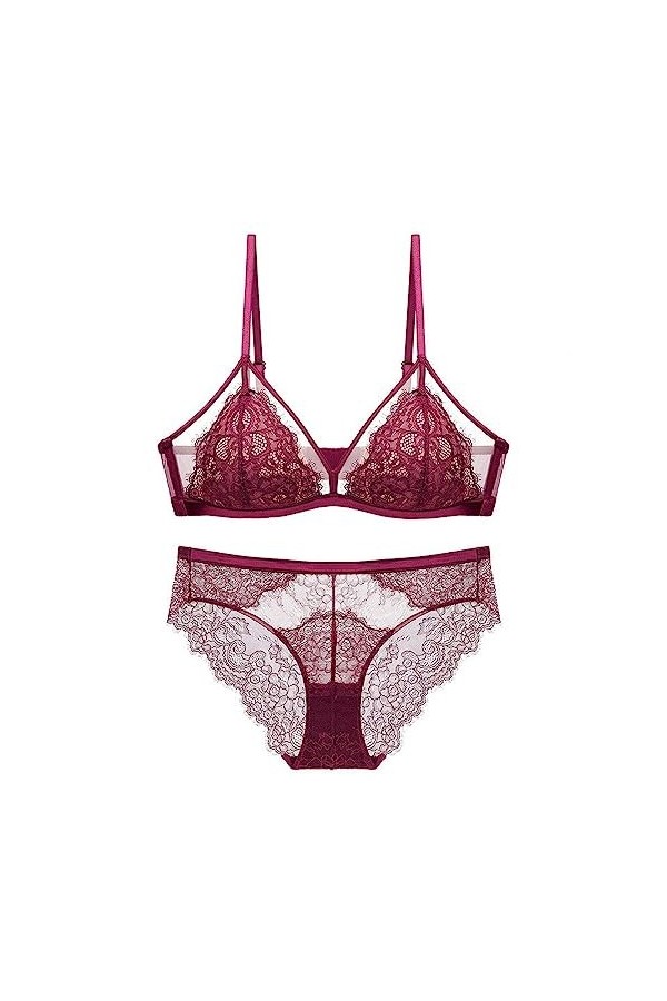 Déguisements Adultes Ensemble De Soutien-Gorge en Dentelle Sexy Ensemble De Soutien-Gorge en Dentelle À Coupe Triangulaire, B