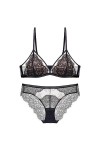 Déguisements Adultes Ensemble De Soutien-Gorge en Dentelle Sexy Ensemble De Soutien-Gorge en Dentelle À Coupe Triangulaire, B