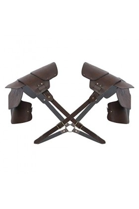 Mengsiy Ceinture de harnais de poitrine réglable for hommes Sexy chauds avec armure dépaule discothèque Rave Costume de Perf