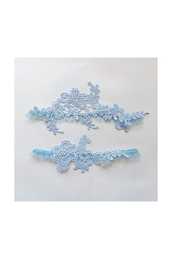 NOGRAX WXYNHHD Jarretières de Mariage en Dentelle for la jarretière de Bal de Fin dannée de mariée, Ensemble de jarretière d