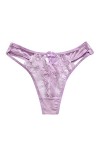 ZHINIAN Sous-vêtements pour femme en dentelle - String - Stretch - Grande taille - Pour femme - Sexy - 4X, violet, taille uni
