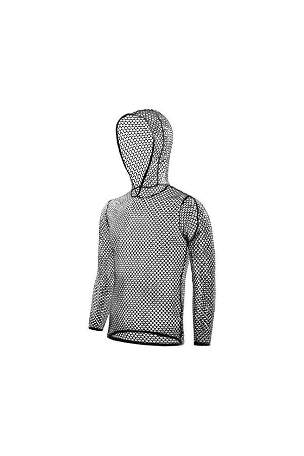 Sous-vêtements sexy pour homme en résille transparente - Chemises en maille ajourée - Sous-vêtements de nuit - Pantalon skinn