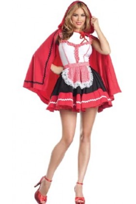 Jade Déguisement de petit chaperon rouge pour adulte Taille S 34-36