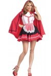 Jade Déguisement de petit chaperon rouge pour adulte Taille S 34-36