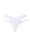 Culotte sexy en dentelle florale pour femme - Taille basse - Transparente - Grande taille - Sous-vêtements sexy en coton, vio