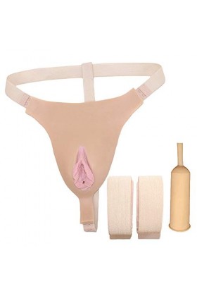 Hommes se cachant Gaff String en silicone, culotte dorteils de chameau dhommes pour Crossdresser Transgenre,skintone+nohair