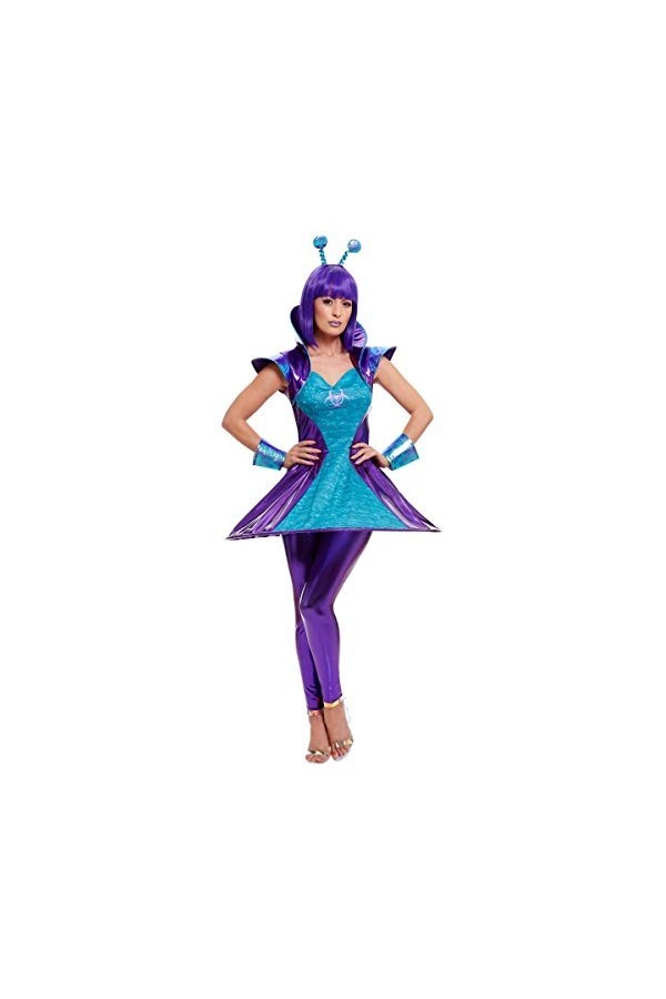 Smiffys Costume de femme extraterrestre Alien-Lady, 51041L, multicolore, L-UK Size 16-18
