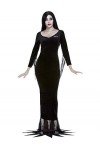 Smiffys Produit sous licence officielle Addams Family Morticia, Femme, 52233M, Noir, M-UK Size 12-14