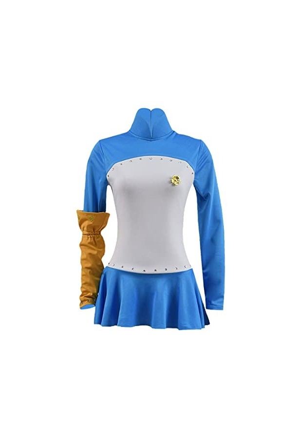 WangYouMan The Seven Deadly Sins Anime Elizabeth Liones Cosplay Costume uniforme sur mesure Taille S à S