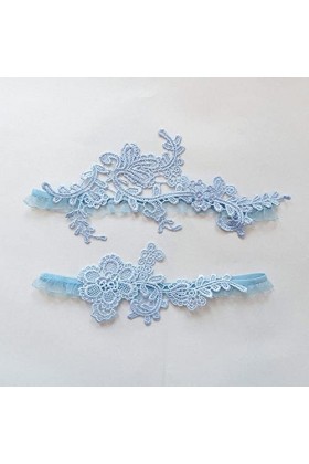 GOOFFY WXYNHHD Jarretières de Mariage en Dentelle for la jarretière de Bal de Fin dannée de mariée, Ensemble de jarretière d