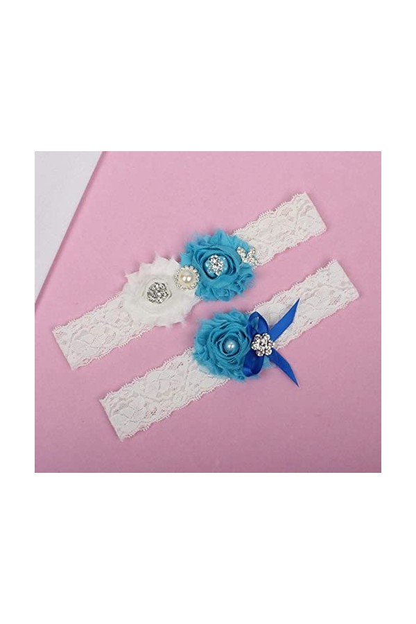 Jarretière de mariée élastique, accessoires de robes de mariée, jarretière florale en dentelle de fête, accessoires de mariag