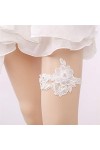 2pcs jarretière de mariée de mode à la main sexy jarretière dentelle anneau de cuisse accessoires de mariage jambe décorati