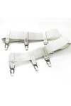 Sexy Élastique Antidérapant Jambe Jarretière Anneau Cuisse Haute Bas Bretelles Cosplay Costume Accessoire Color : White, Siz