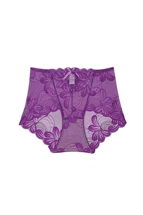 Culotte en coton pour femme grande taille sexy en dentelle taille haute belle culotte sans couture pour femme culotte en dent