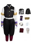 Foanja Uzui Tengen Déguisement Enfant Adulte Cosplay Demon Slayer Corps Uzui Tengen Anime Uniforme Complet pour Homme Hallowe