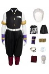Foanja Uzui Tengen Déguisement Enfant Adulte Cosplay Demon Slayer Corps Uzui Tengen Anime Uniforme Complet pour Homme Hallowe