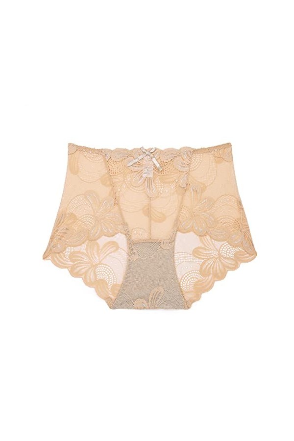 Culotte en coton pour femme grande taille sexy en dentelle taille haute belle culotte sans couture pour femme culotte en dent