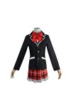 BVMPRS Takanashi Rikka Cosplay Costume Femmes JK École Uniforme Avec Des Chaussettes Cravate Jeu DHalloween,Black-XXL