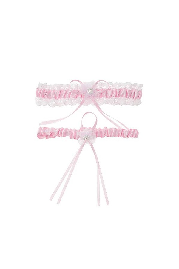 Jarretière de Mariage en Dentelle Florale, Accessoires de Mariage mariée Sexy Dentelle Jambe Anneau jarretière-Noir_Taille Un