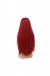 DUNEL Wigs Hair For Women Long Red Straight Hair Wigs for Women Middle Part Hairline Party Halloween Costume Cosplay Wig Perf