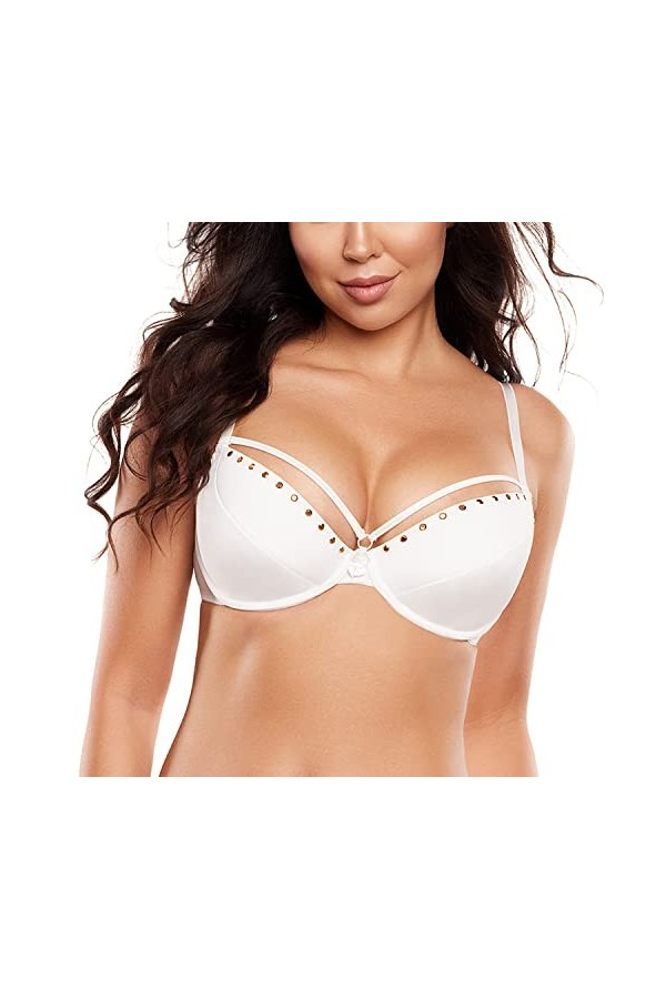 Axami Soutien-Gorge Push-Up V-10331, Blanc,80C