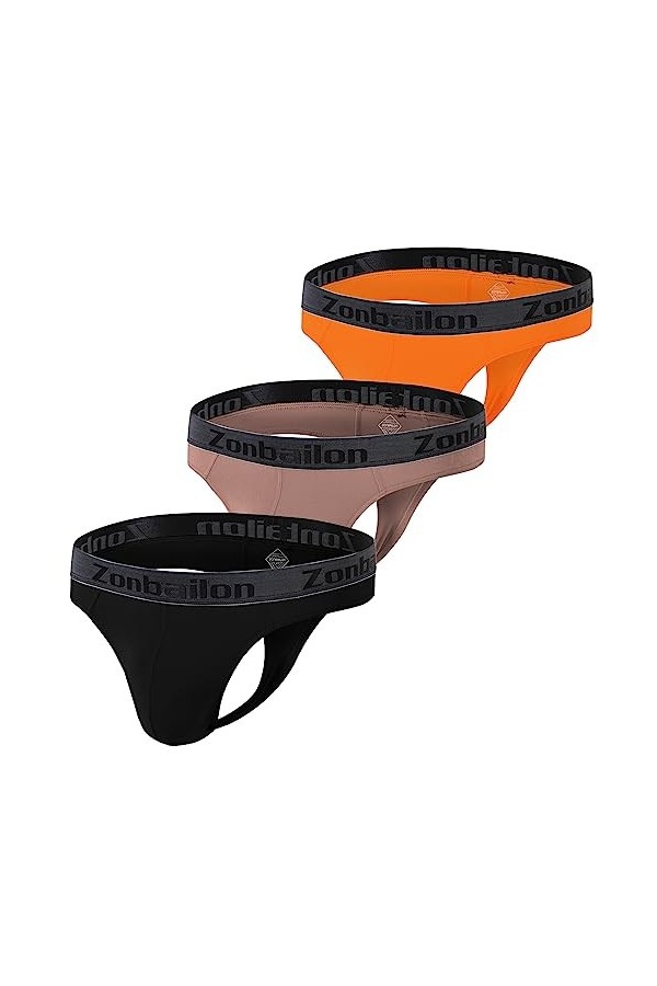 BIATWOWR Boxer pour homme avec pochette améliorée, taille basse, classique, sexy, doux et confortable, taille élastique, stri