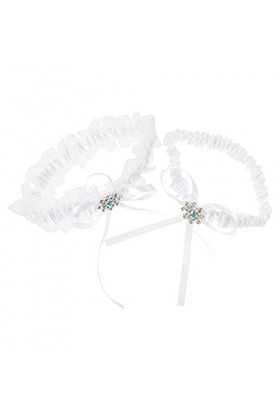 Parliky 5 Ensembles Jarretière en Dentelle De Mariée Cuisse Jarretière Bande De Jambe Jarretière Perle Décoration De Jambe La