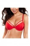 Axami Soutien-Gorge Push-Up Séduisant V-10351, Rouge,95D