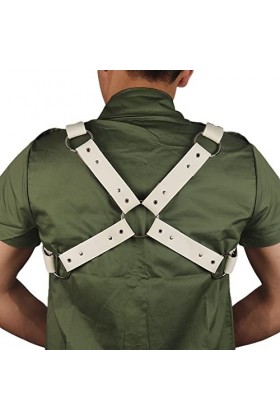 Adult GayBondageBondageCuirBandoulière Cravate Mens Body TieBdsmEsclaveVêtementsFétiche Color : Style 1, Size : One Size 