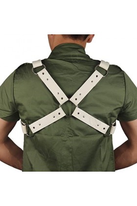 Adult GayBondageBondageCuirBandoulière Cravate Mens Body TieBdsmEsclaveVêtementsFétiche Color : Style 1, Size : One Size 