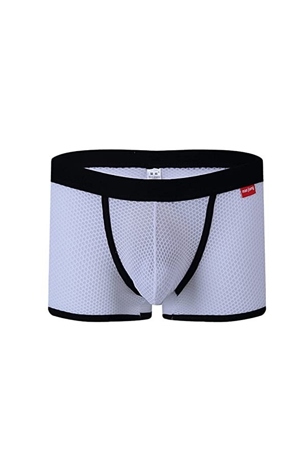 HLDETH Maille hommes boxeurs sous-vêtements mâles culotte hommes sous-vêtements hommes sous-vêtements sexy lingerie nylon Co
