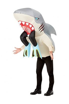 Inflatable Shark & Diver Costume, All In One