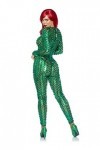Leg Avenue - Laser cut metallic catsuit Déguisement, L Vert 