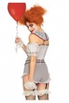 Leg Avenue Killer Sewer Clown Adult Sized Costumes, Multicolore, S EUR 36-38 Femme