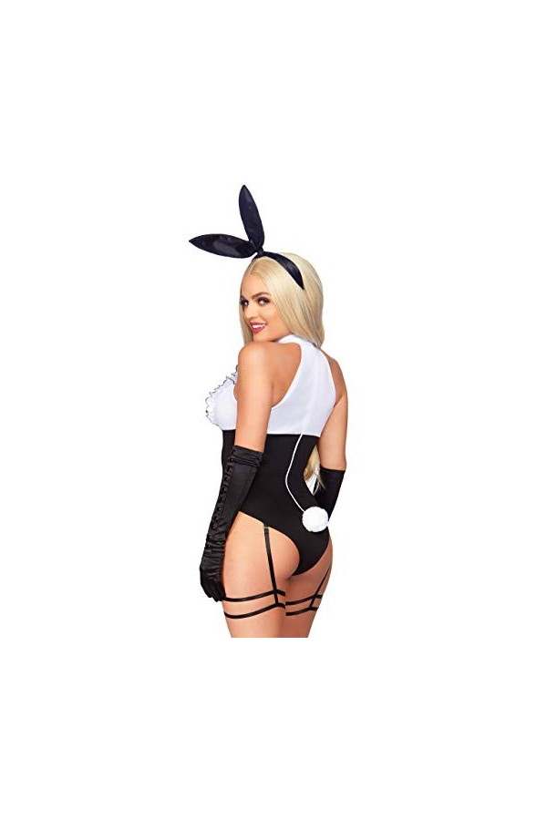 Leg Avenue Tuxedo Bunny Adult Sized Costumes, Noir Blanc, S EUR 36-38 Femme