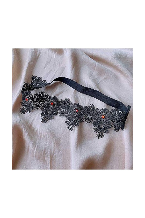 Femmes Sexy Dentelle Élastique Arc Jarretière, Sexy Dentelle Embellissement Mariage Mariée Jambe Anneau Jarretière-Noir_40-50