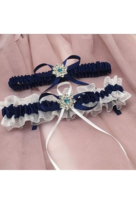 Cadeau de jarretière de Mariage, Boucle de Jambe en Maille avec jarretière Blanche, jarretière Florale en Dentelle de fête B