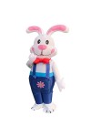 Roadoor 1 ensemble de costume de lapin de Pâques, pour couples, costume de lapin de Pâques gonflable demiet complet pour adul