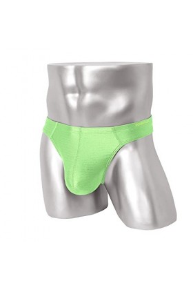 BIATWOWR String pour homme en soie glacée avec pochette à dos en T pour homme Taille M L XL 2XL, 3*Multi 02, XXL