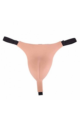 RTIA Culotte en Silicone pour Hommes cachant Gaff Boxer Culotte Chameau Orteil contrôle String pour transgenre Crossdressing 